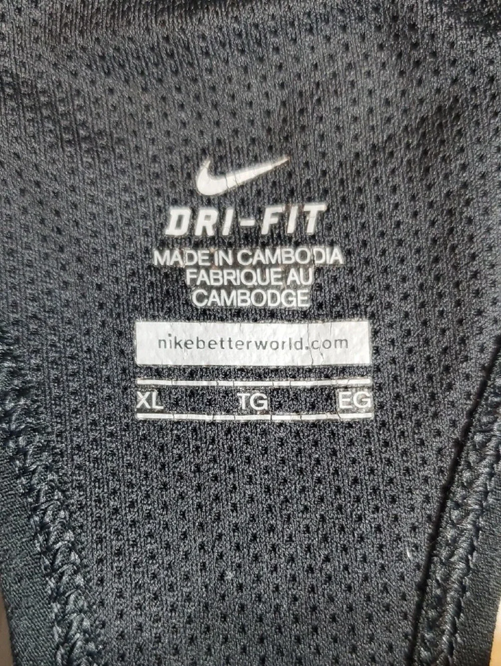 Nike Dri-Fit Black Racerback Tank Top Built-In Bra Athletic Women's XL